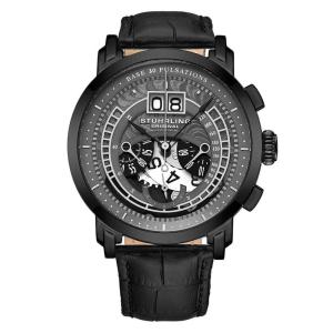 Relógio Masculino Stuhrling 4013.3 Quartzo 44mm com Cronográfo, Preto