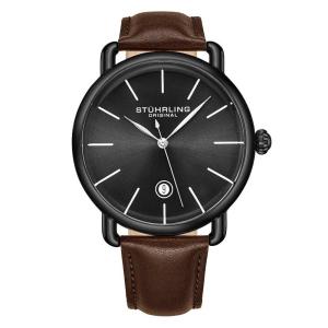 Relógio Masculino Stuhrling Agente 3913 Quartzo 42mm, Marrom