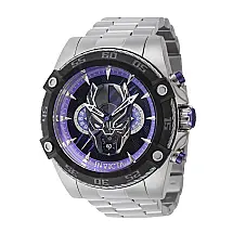 Relógio Masculino Marvel Pantera Negra, Invicta 41233, Prata