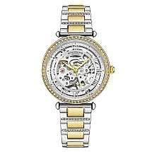 Relógio Feminino Stuhrling Si Legacy 4023.3 Automático 38mm, Prata e Dourado