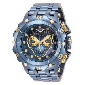 Relógio Masculino Reserve Venom Viper com Mostrador Madrepérola, Invicta 33333, Azul e Dourado