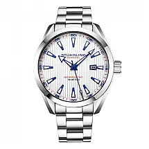 Relógio Masculino Stuhrling 3953.3 Quartzo 42mm, Prata