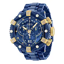 Relógio Masculino Reserve Huracan, Invicta 36633, Azul Escuro e Dourado