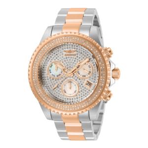 Relógio masculino Invicta Pro Diver 1,94 Carat Diamond com mostrador madrepérola , aço, ouro rosa 31733