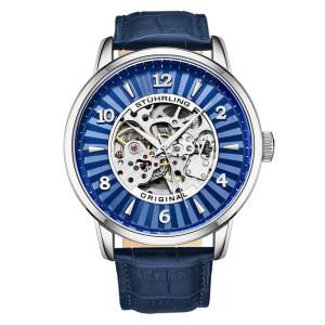 Relógio Masculino Stuhrling 3973 Automático 48mm, Azul
