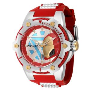 Relógio Masculino Invicta Marvel Ironman 51, Vermelho e Aço 43833