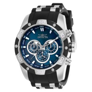 Relógio Masculino Speedway SCUBA, Invicta 25833, Preto, Prata e Azul