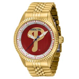 Relgio masculino MLB Philadelphia Phillies - 43 mm. Ouro 42933