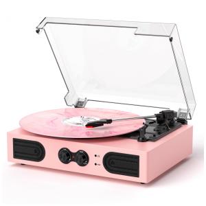 Toca-Discos de Vinil com Alto-Falantes Integrados e Controle de Graves e Agudos - DANFI AUDIO DF,