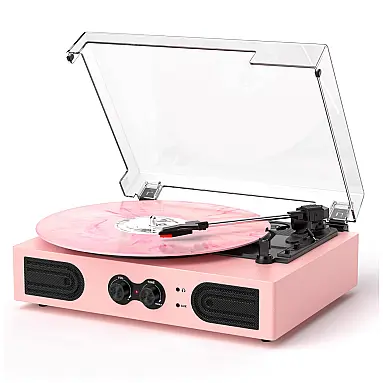Toca-Discos de Vinil com Alto-Falantes