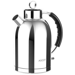 Chaleira elétrica, 1.7L, Aço inoxidável, 110v, ASCOT KE0602, Prateado