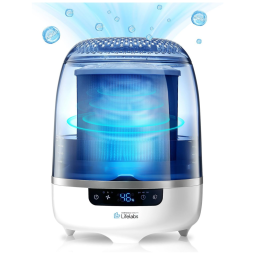 Umidificador e Purificador de Ar para Grandes Ambientes, Cobre 49 m2, 110V, DH Lifelabs, Branco