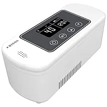 Mini Geladeira para Medicamentos 12V 24V 110V, 220V Bateria Recarregável Alarme Display LCD