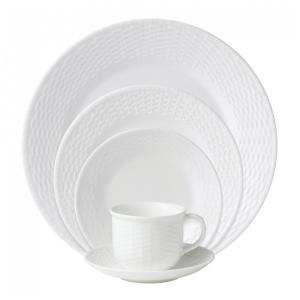Conjunto de Aparelho de Jantar em Alta Qualidade e Elegância com 5 Peças e Material de Porcelana, Wedgwood, Branco
