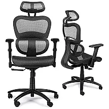 Ergousit Cadeira de Escritório Ajustável Reclinável Ergonômica c, Apoio de Cabeça