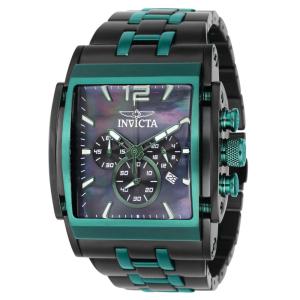 Relgio masculino Speedway com mostrador em madreprola - 47 mm. Preto. Verde 40043