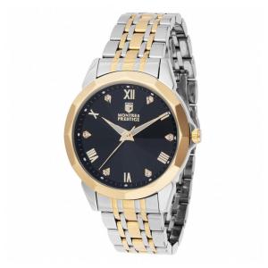 Relógio Masculino Montres Prestige X Invicta 41mm em Aço com Detalhes em Dourado MPW0043