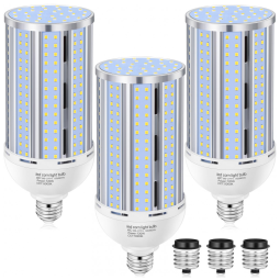 Lâmpada LED Corn 120W (3 un), 15.800LM, 5000K,fanless, base E26/E39, ideal para garagem,galpão, fábrica, oficina e área externa, XYCN.