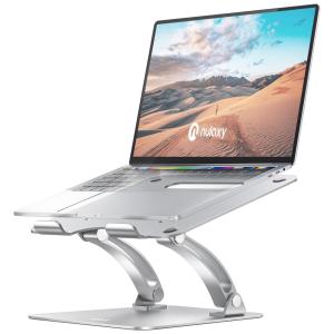 Suporte Ergonômico Laptop Nulaxy Ajustável Até 20kg, 28, 44Cm Prata