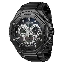 Relgio masculino Reserve Pro Swiss Ronda Z60 calibre com mostrador em madreprola - 55,1 mm. Preto 40643
