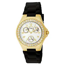 Relógio Feminino de Quartzo Angel, Invicta 1643, Preto e Dourado