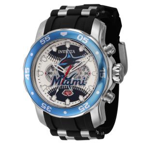 Relógio Masculino Invicta MLB Miami Marlins, Aço, Preto 42843