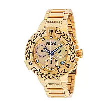 Relógio Feminino Reserve Herc Swiss Ronda Z60 Calibre com Mostrador Madrepérola, Invicta 34843, Dourado