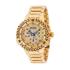 Relógio Feminino Reserve Herc Swiss Ronda Z60 Calibre com Mostrador Madrepérola, Invicta 34843, Dourado