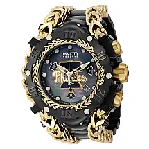 Relgio masculino reserva MLB Philadelphia Phillies Swiss Ronda Z60 calibre com mostrador madreprola - 58,3 mm. Ouro.