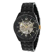 Relgio mecnico vintage masculino - 43 mm. Preto 37943