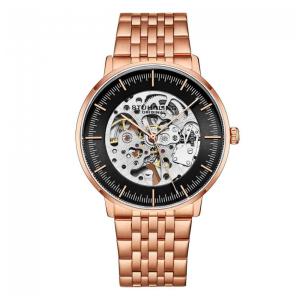 Relógio Masculino Stuhrling Legado 3994 Automático 42mm, Ouro Rosa