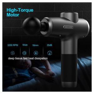 Massageador Pistola Elétrico Profissional Sem Fio 15 Acessórios, KELICES KE 01, Cinza