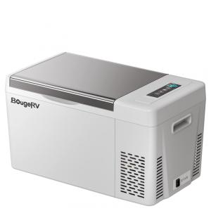 BougeRV Geladeira de 12 volts com tampa de 23 quart, geladeira de carro 12V 23 quart, freezer portátil, refrigerador, freezer