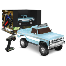 Panda Hobby Carrinho de Controle Remoto 4x4 Off Road, c, Luzes de LED, Recarregável, Azul