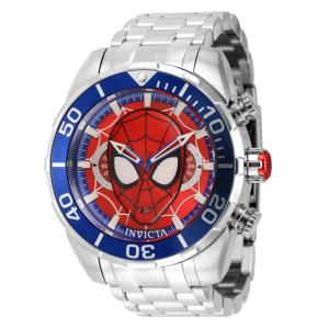 Relógio Masculino Analógico de Quartzo 50mm, Invicta Marvel Spiderman 43053, Prata