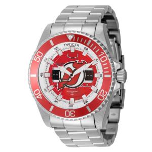 Relgio masculino NHL New Jersey Devils - 47 mm em ao inoxidvel ZG-42253, da marca Invicta.