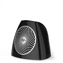 Aquecedor Pessoal Vornado VH202 Preto Vortex Heat Circulation 2 Níveis Modo Ventilador Carcaça Fria Mesa Desktop 120V