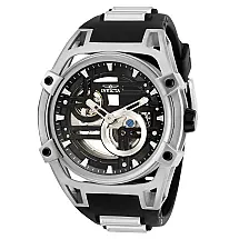 Relgio Masculino Akula Automtico - 52mm. Preto. Ao ZG-32353