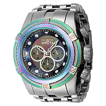 Relógio Masculino com Pulseira de Aço Inoxidável, Invicta Bolt Zeus, Cinza 43353