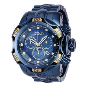Relógio Masculino Reserve Venom Swiss Ronda Z60 calibre com Mostrador Madrepérola, Invicta 38353, Azul Escuro