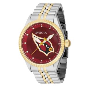 Relgio masculino NFL Arizona Cardinals - 43 mm. Ao. Ouro 42453