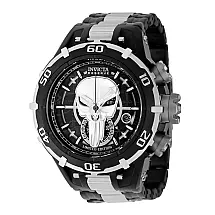 Relgio masculino reserva Marvel Punisher Swiss Ronda Z60 calibre - 54 mm. Ao. Preto 41553