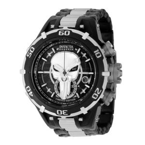 Relgio masculino reserva Marvel Punisher Swiss Ronda Z60 calibre - 54 mm. Ao. Preto 41553