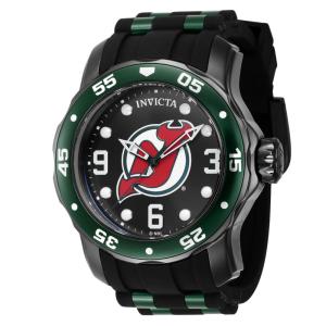Relgio masculino NHL New Jersey Devils - 48 mm. Preto. Verde ZG-42653