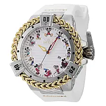 Relgio masculino do Mickey Mouse de edio limitada da Disney - 54 mm. Ao. Ouro. Branco 43653