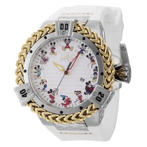 Relgio masculino do Mickey Mouse de edio limitada da Disney - 54 mm. Ao. Ouro. Branco 43653