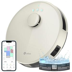 Aspirador de Pó Robô com Mapeamento Multinível e Sucção Forte 3500PA, 110V, Lefant M1, Branco