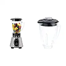 Liquidificador de Bancada 1.4L com 2 Velocidades e Jarra de Vidro, 600W 110V, Oster BPCT02 BA0 000, Prata