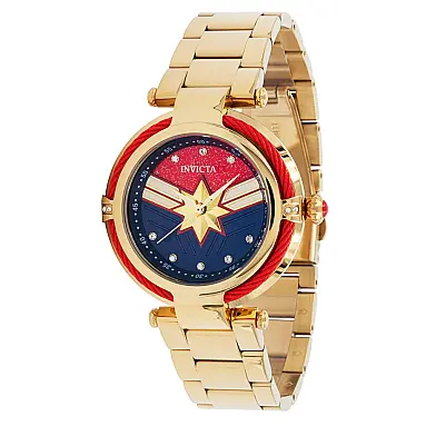 Relógio Feminino Marvel Capitão Marvel,