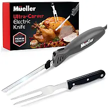 Faca Elétrica em Aço Inoxidável, 110v, MUELLER AUSTRIA, Cinza